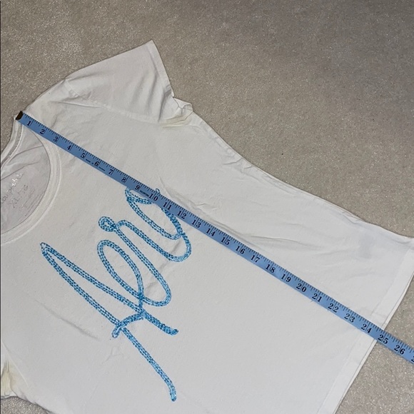 Aeropostale Blue Beaded Logo Tee - Picture 10 of 10